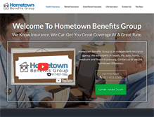 Tablet Screenshot of hometownbenefitsgroup.com